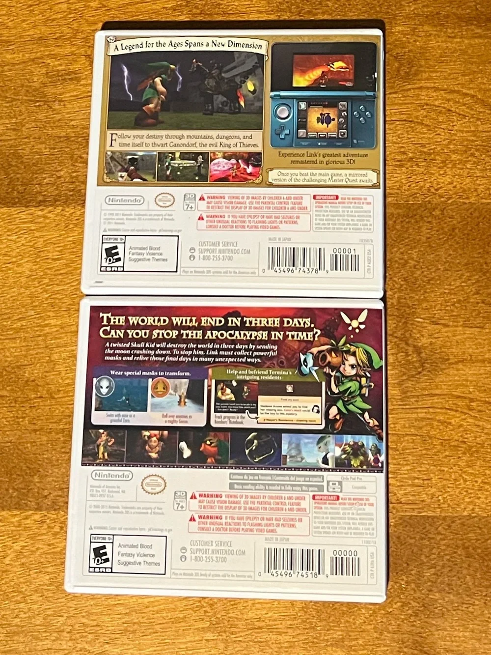 3DS Zelda Game lot (CIB) tested working ocarina majora